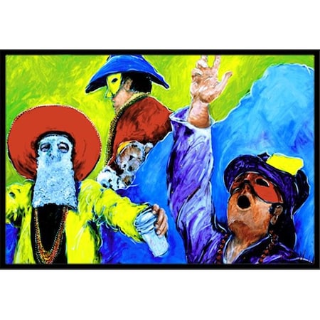 Carolines Treasures Carolines Treasures MW1107JMAT 24 x 36 in. Mardi Gras Indoor Or Outdoor Doormat MW1107JMAT